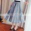 2017 latest popular women's clothing Velvet tall waist long skirts for ladies