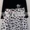 Lovely Baby Girl Black and White Printed Long Sleeve Dots Dress for Autumn