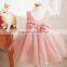 New Fashion baby Girl Dress Pink Party Children Dress For Summer