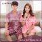 Custom size and design silk and comfortable fabric men's and women's pajamas EML-12-W9010