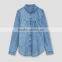 China suppliers woman long shirts custom shirt summer woman clothing
