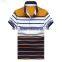 Customized classic short sleeve stripe men polo shirt 2016