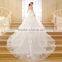 Strapless white gown korean style dropped lace wedding dress patterns