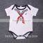 Short sleeve cartoon printing wholesale baby romper gift set
