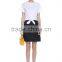 Ladies white shoulder snap button short sleeve woven t shirt with front bow