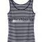 custom wholesale cross stripe gym tank top women manufacturer in china