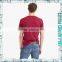 Man's Custom Fitting Wine Dyed Plain V Neck T Shirts