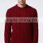 Mans round colloar cable knit pattern pullover sweater with high quality