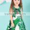 High fashion printed mother and daughter dress design sleeveless mother and daughter matching dresses