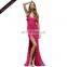 Wholesale Elegant lace sleeveless ladies party wear gown