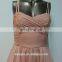 Light Pink Young Ladies Spaghetti Strap Short Dress
