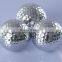 Electroplated golf balls