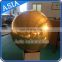 Golden Inflatable Mirror Sphere For Outdoor Live Concert Decoration