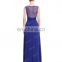 Starzz Sleeveless Chiffon Long Royal Blue Bridesmaid Dress Long Evening Dress ST000060-4