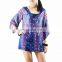 NAPAT Elegant Chiffon Floral Print Bohemian Style Ladies fashion women top
