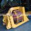 Rotating screen bucket for excavator, wearing material