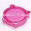 Non-skip Cat Face Shaped Pets Feeder Cat Dog Bowl Neck Protection Multiple Colors