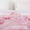 Nice Quality Breathable Pink Summer King Queen Waffle Cotton Blankets