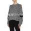 TWOTWINSTYLE Zipper Patchwork Women's Sweater O Neck Lantern Sleeve Pullovers Autumn Kitting