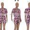 2020 summer new design  Printed Leisure Two Sets  two pieces women outfits clothes
