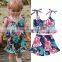 Brand New 6M-5Y Summer Infant Baby Girls Clothes 2PCS Sling Top Back Belt Vest Tops+Shorts Outfit Set 2019