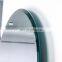 Wall bathroom oval polished aluminum rectangle beveled decorative and smoked silver mirror