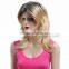 female straight inclined bang blending wig hair