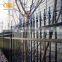 Best quality solid black metal pipe fence, iron / steel pipe fence panel for sale