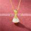Custom Hetian Jade Necklace Women Mother'S Day Gift Drop Shape Chain Pendant Necklace 925 Silver