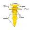 Car Universal Plastic Fastener Yellow door trim clip Push-Type Retainers