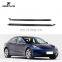 JC Sportline Carbon Fiber Side Skirts Extension for Tesla Model 3 16-2019