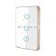 Mirror wall touch dual control switch ZigBee US standard L+N wire timing remote control champagne frame white smart switch panel