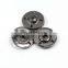 Durable Flat Metal Invisible Round Coat Shirt Snap Buckle