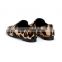 New fashion design for ladies leopard print flat shoes women genuine leather comfortable leopard print shoe