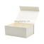 Luxury A5 deep elegant ivory color custom printing magnetic gift boxes wholesale