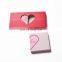 Valentine gift love heart shaped paper cosmetic makeup eye palette packaging bulk sale manufacturer