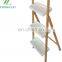 Eco- friendly bamboo storage shelf bathroom storage corner shelf towel storage rack