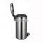 6L Household Kitchen Bathroom Waste Bin Top Quality Stainless Steel 410 Model Design Trash Can