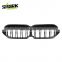 For Bmw F44 2 Series Double Dual Slat Grille Gloss Black Kidnet Front Car Grille