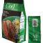 doypack Matte Mylar Packaging Bag Black Plastic Aluminum Foil Smell Proof Mylar Coffee Zipper Lock Bags