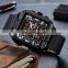 KADEMAN K6153 custom men's digital watches led alarm luminous calendar waterproof fashion leather sport digital watches