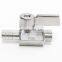 Factory Direct Double Outer Wire Durable Sales Shanghai Stainless Steel Mini Brass Ball Valve