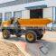 Scissor lift 4*4 Mini wheel Tractor dumper for Palm Fruit transport for mud road using