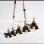 Modern Interior Decorative LED Pendant Light Rope Ceiling Hanging Lamp Retro Rope Indoor Bedroom Chandelier