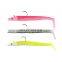 JOHNCOO Double Colours 12cm 15.5g Jig Fish Head Sinking Fishing Lure Vivid Body Jigging Soft Bait