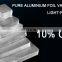 ziplock plastic aluminum foil food packaging flat bottom bag