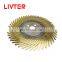 LIVTER Free Shipping to Philippines Customized M42 Karnasch Apollo Circular HSS Saw Blade Knives For Cock Fight Knives