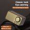 Wooden Bluetooth wireless speaker retro classic Soundbox Stereo Surround Super Bass Subwoofer Aux FM Radio for computer PC