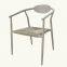 Guangdong Factory Wholesale Price Patio stackable Dining Chair Aluminium Frame  Sklum Chair