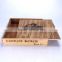 retro antique wooden gift storage box oversize vintage square wooden box